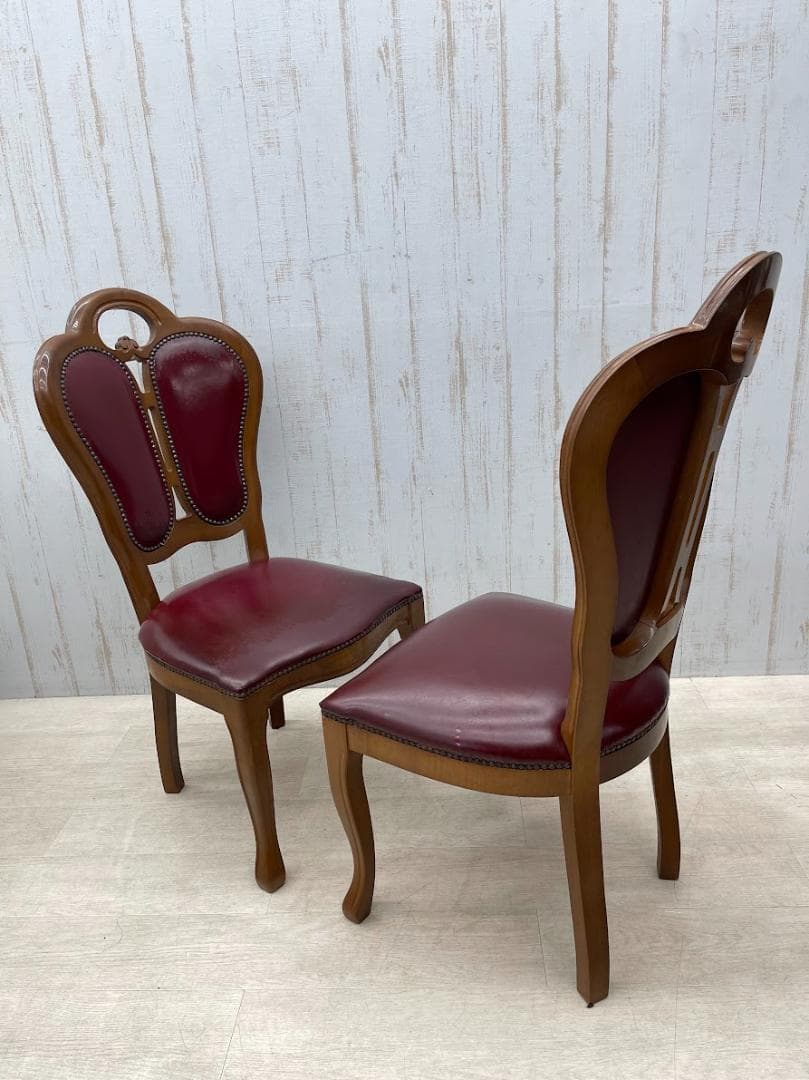 サルタレッリ フローレンス ダイニングチェア 2脚 猫脚 合成皮革 イタリア