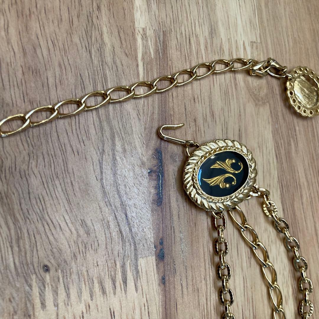 ダッフィー⭐︎ゴージャスゴールドカラーチェーン 多層デザイン ベルト