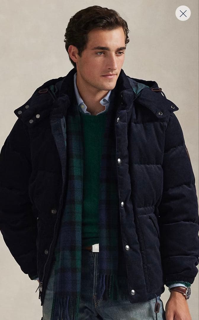 ラルフローレン　コーディロイダウンジャケットRalph Lauren