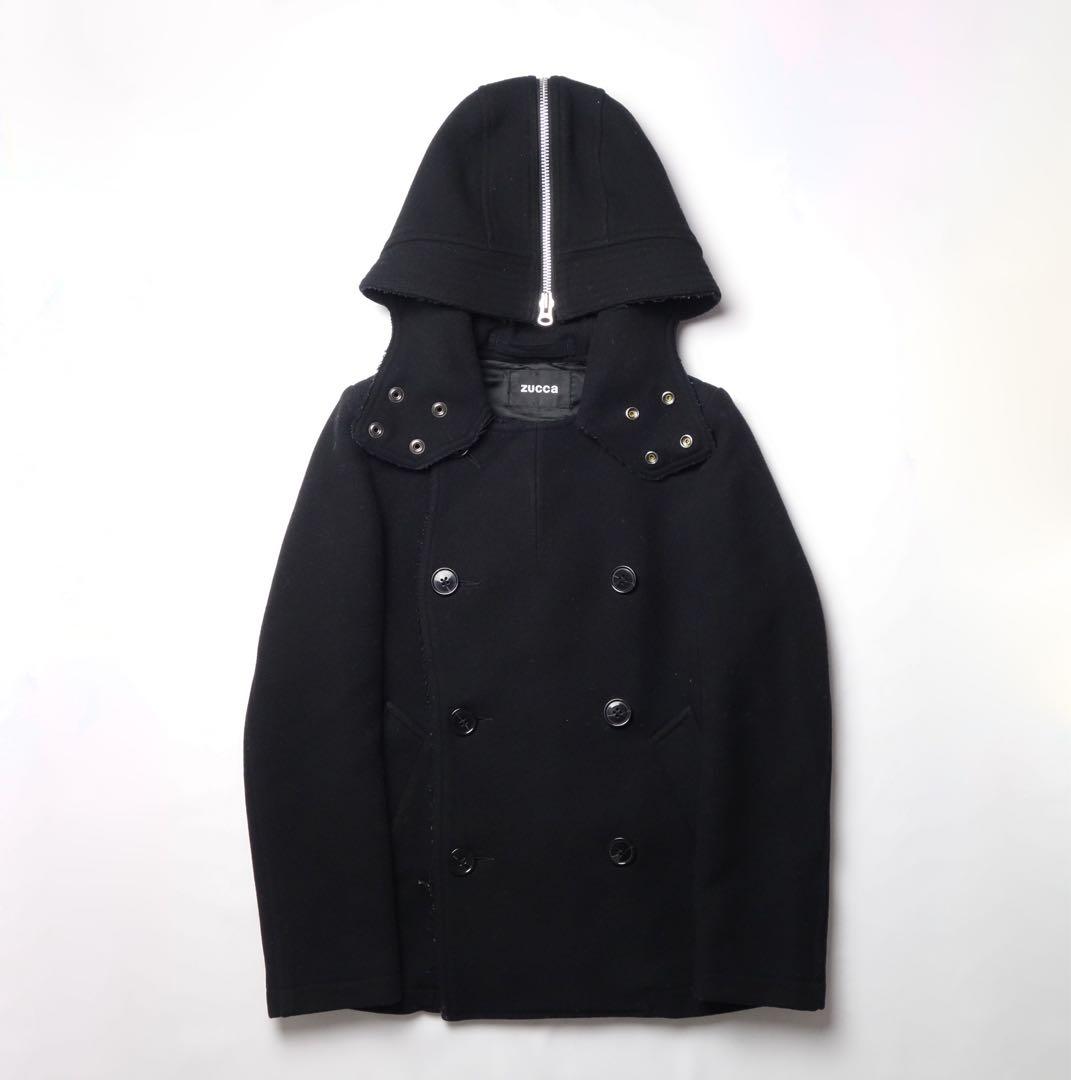 ジャケット・アウター S Zucca Double Breast Wool P Coat N2B