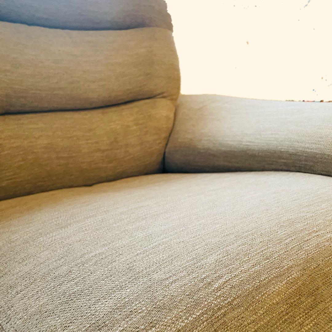 ニトリ　2人用　2人掛け　ソファ　ベージュ　直接　ハード