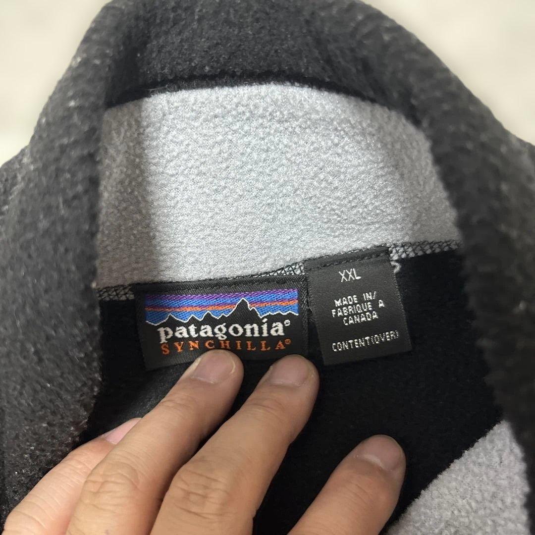 00年製パタゴニアシンチラベスト　ブラックXXL