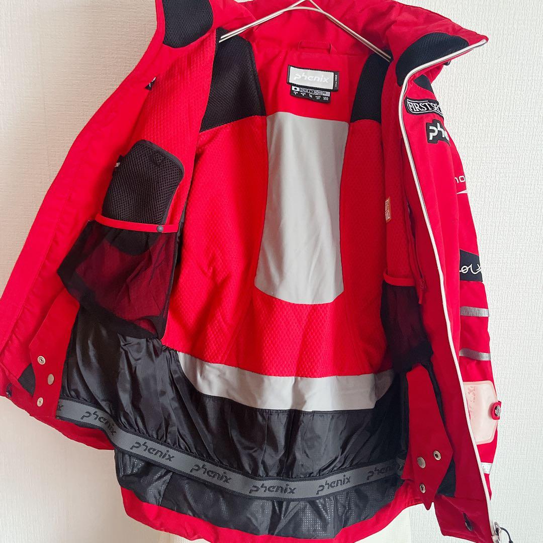 フェニックス　スキーウェアセット（赤ジャケット・白パンツ）SとM ユニセックス