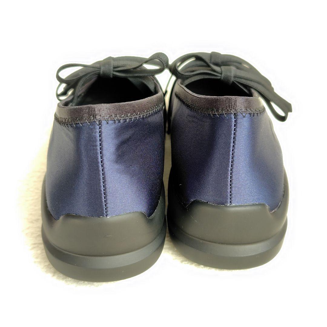 2025 新品 ルタロン Lダブルリボンバレリーナ フラット ネイビー 23cm