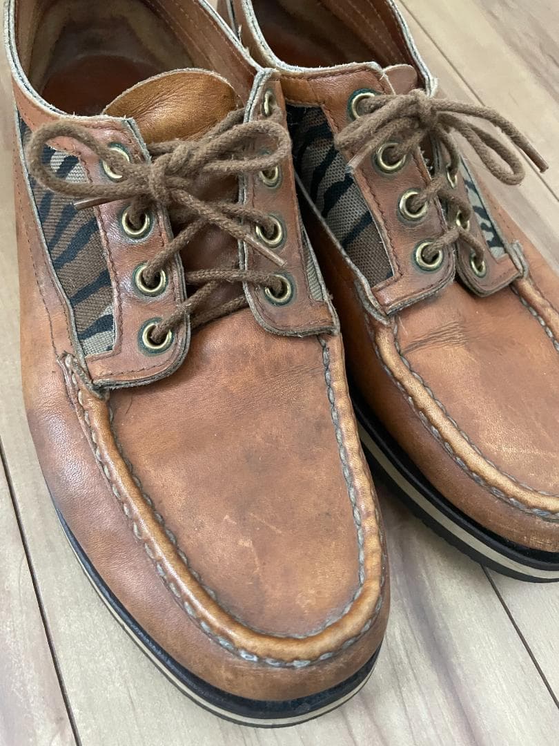 ラッセルモカシン デッキシューズ カモフラ Size US8.5E