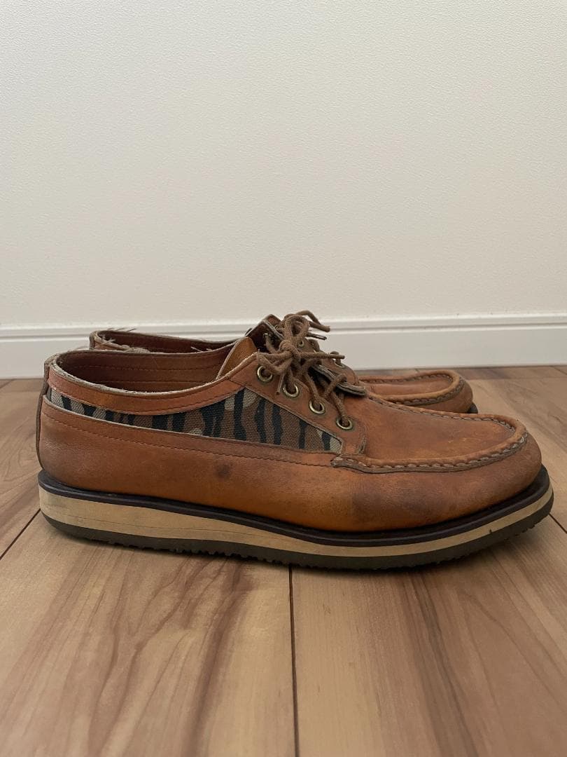 ラッセルモカシン デッキシューズ カモフラ Size US8.5E