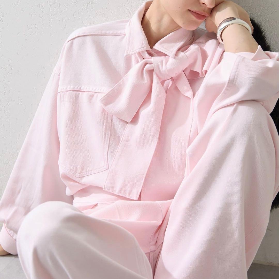 デニムボウタイシャツ Whim Gazette デニムシャツ