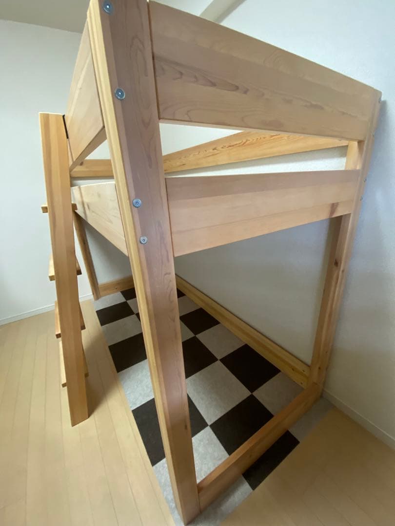 無印良品　パイン材ミドルベッド