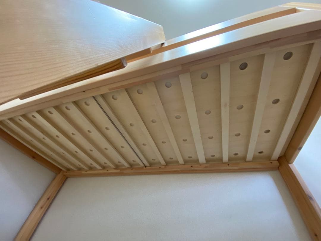 無印良品　パイン材ミドルベッド