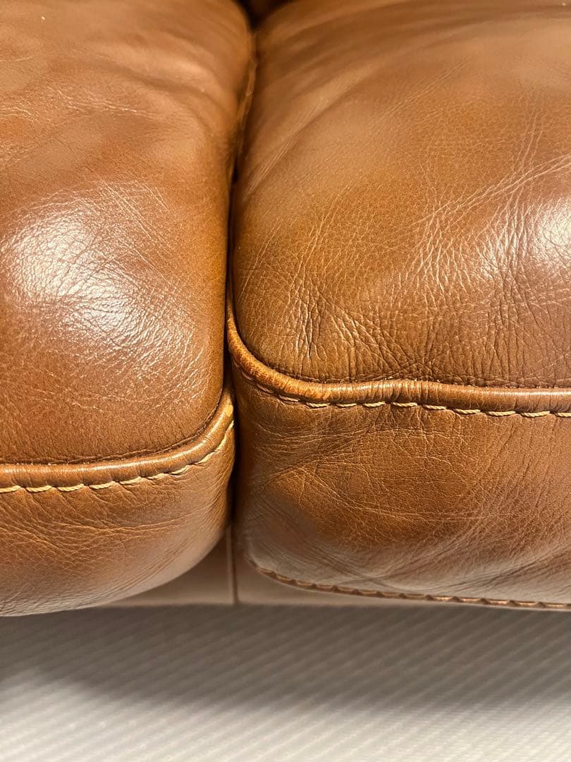 【送料込】unicoウニコ　MOLNモルン レザーソファ3シーター　3人掛け