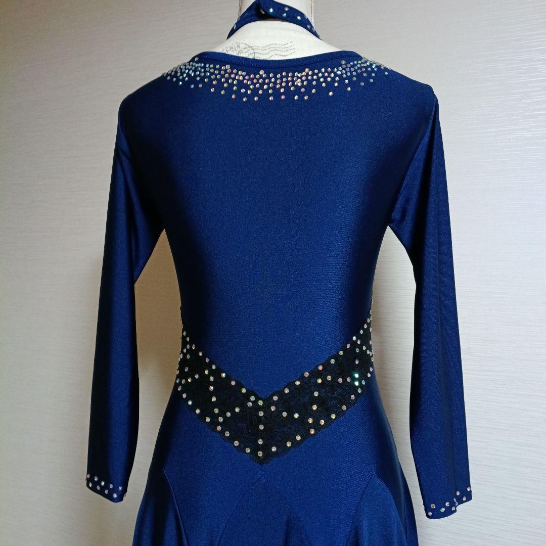 紺ニットドレス