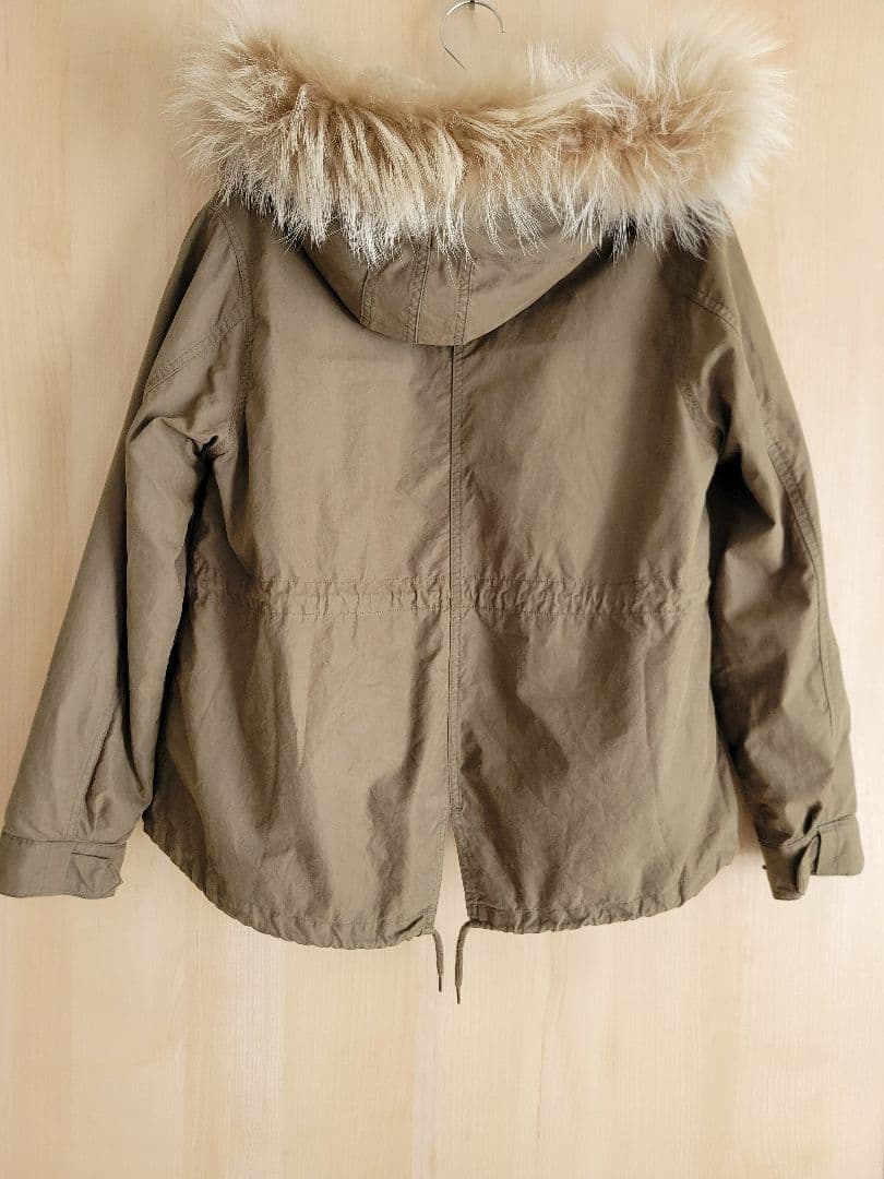 JOURNAL STANDARD ファー付きボアライニングジャケット カーキ　M