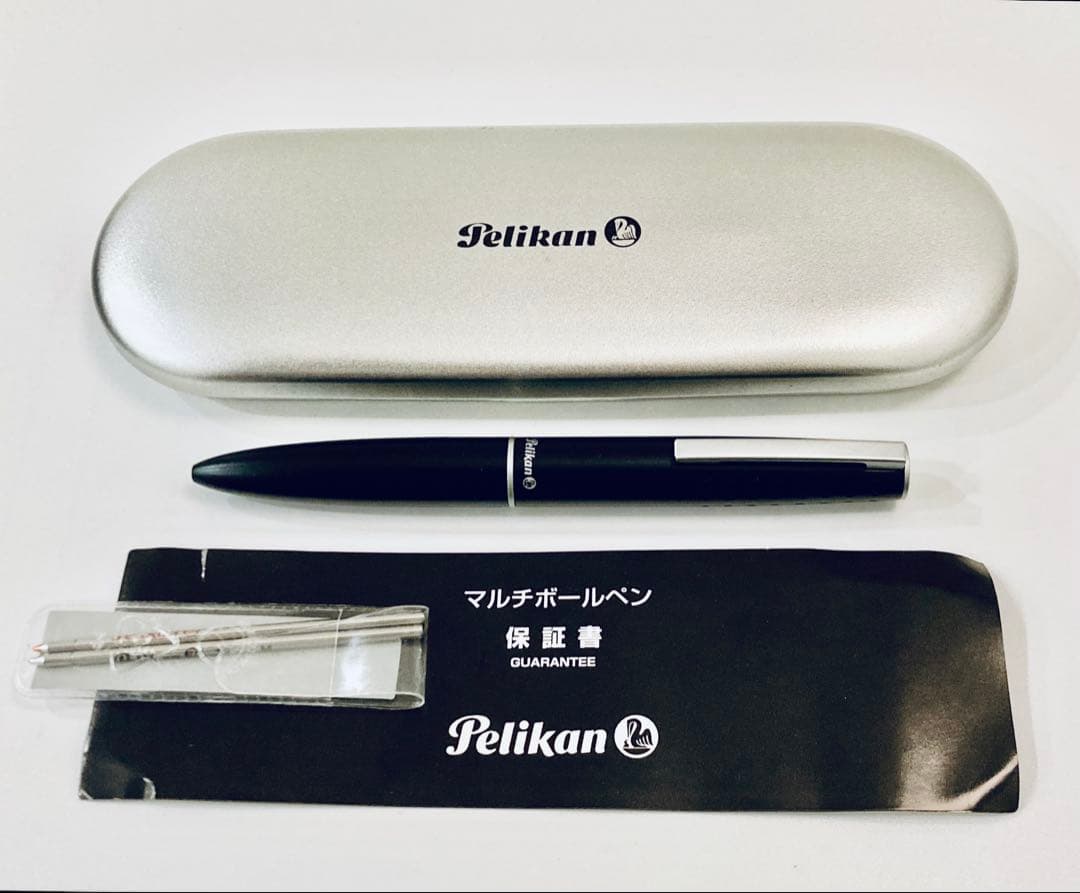 廃盤◆ペリカン 高級マルチボールペン 2色 Pelikan ブラック 保証書付