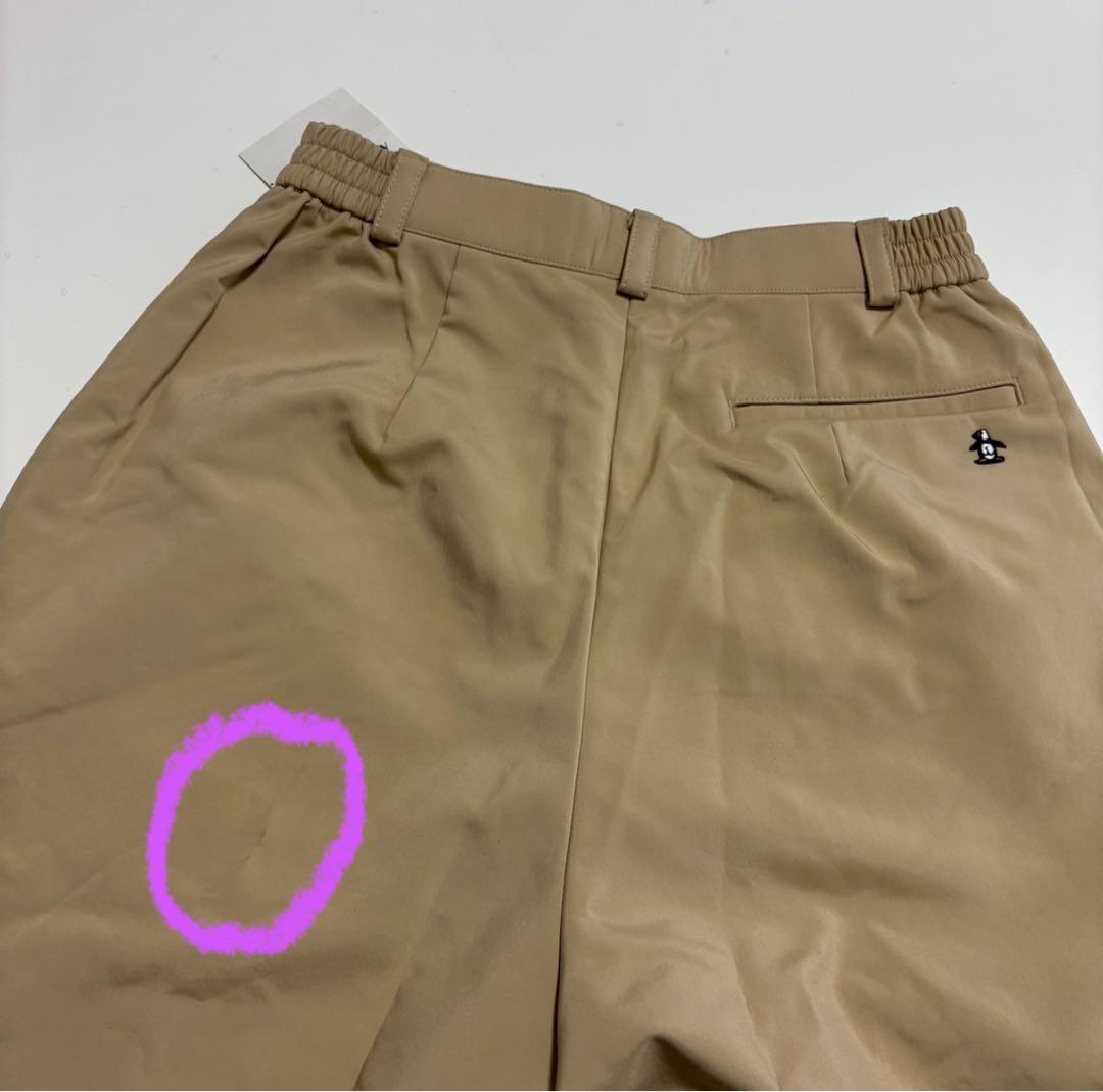【新品】マンシングウェア　レディースパンツ　ベージュ　裏起毛　9号　ゴルフ