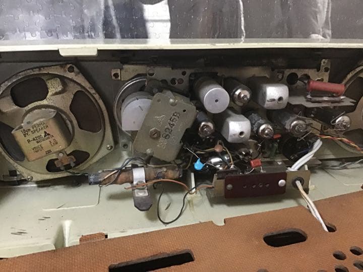 昭和レトロ　真空管ラジオ　ナショナル