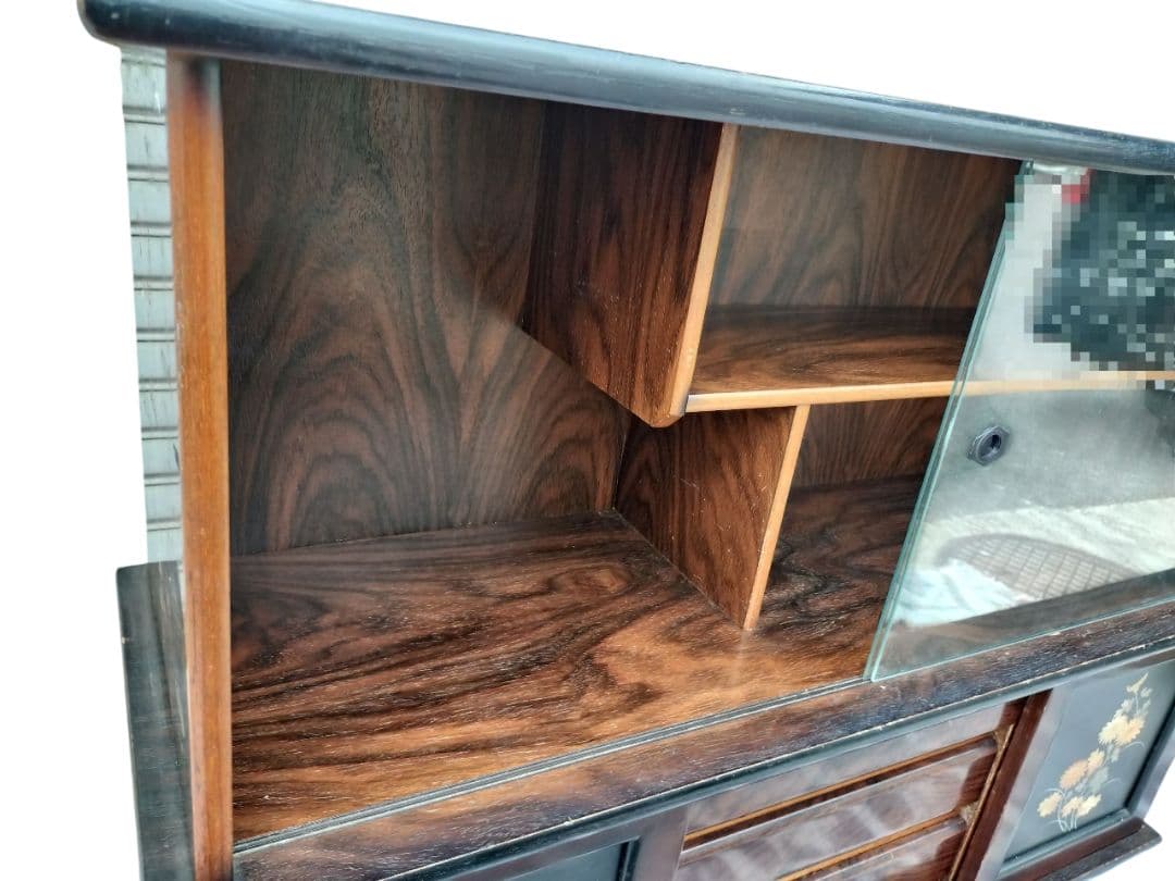 昭和レトロ　茶箪笥　木製収納キャビネット　ヴィンテージ