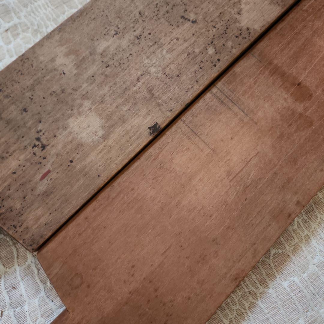 菓子木型2点セット-10　古い 木型 菓子型 和菓子 木製 古道具 古物