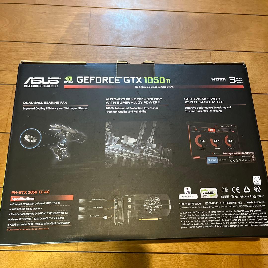 ⭐️まー⭐️ ASUS GeForce GTX 1050 Ti 4GB