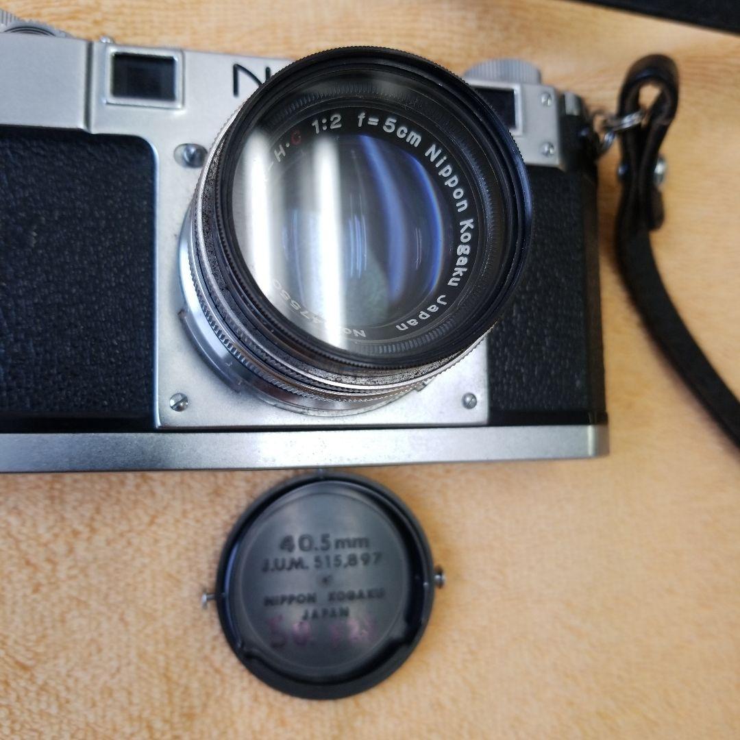 Nikon S ニッコールHC5cm　F2付き　皮製ケース、箱付き