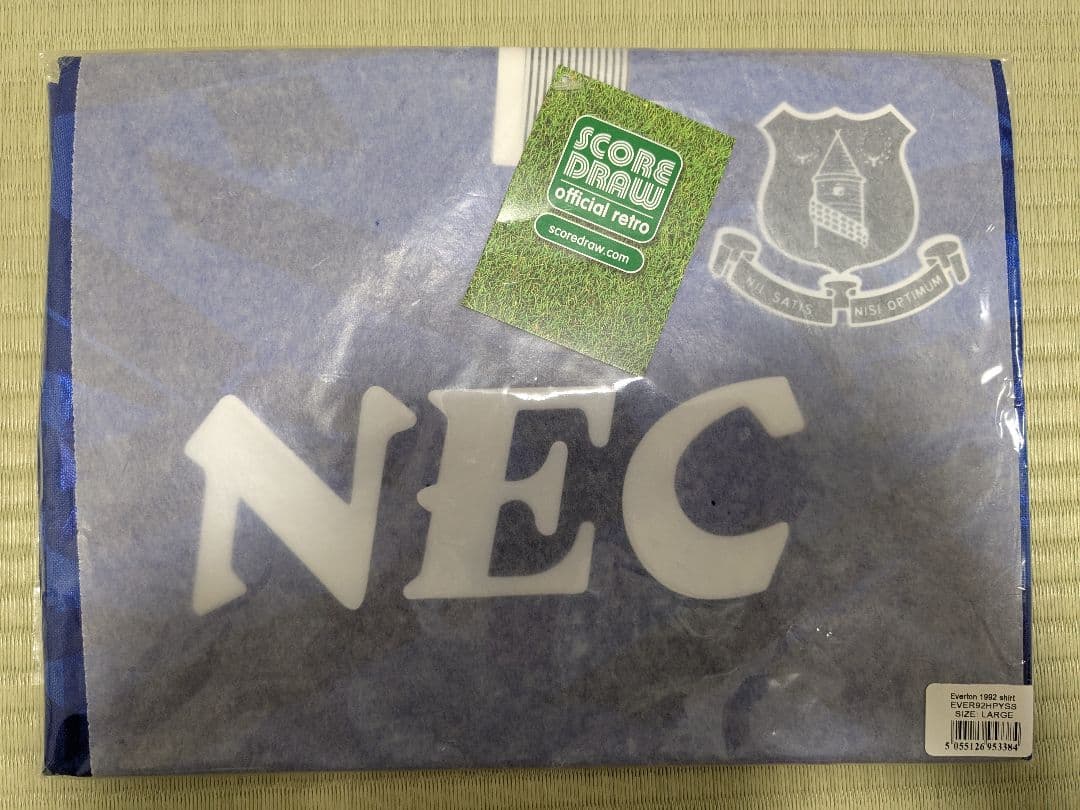 １９９２シーズン　エバートン　復刻　ユニフォーム