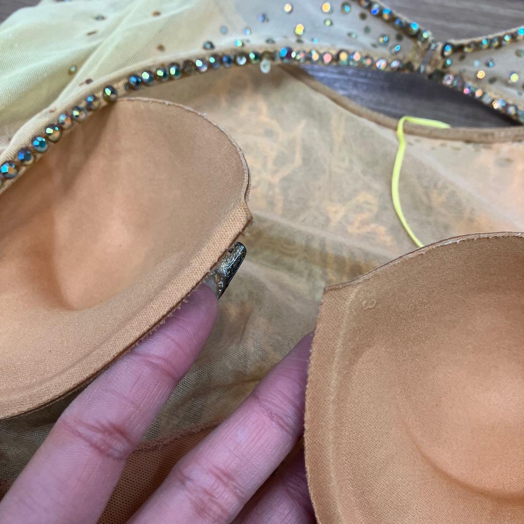 2.3 Choice London 社交ダンス ラテンドレス 黄色 フリンジ