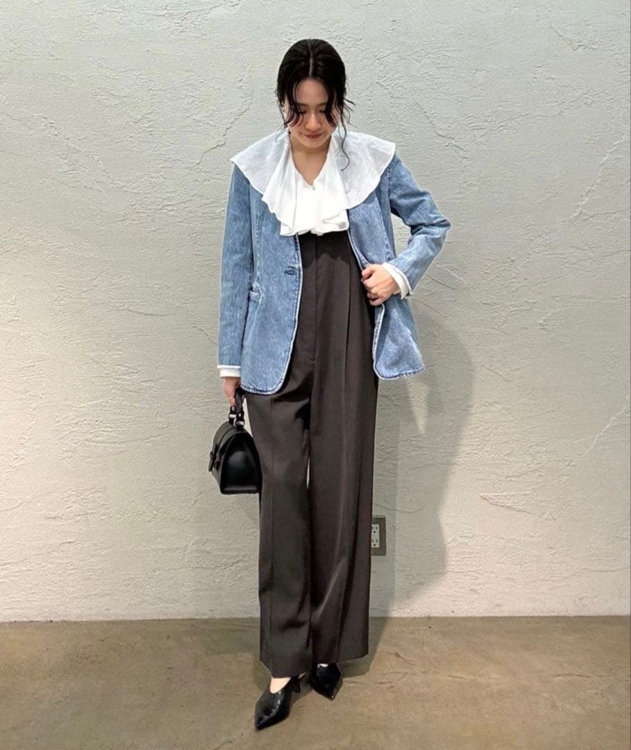 Whim Gazette ウィムガゼット　カスケードフリルブラウス