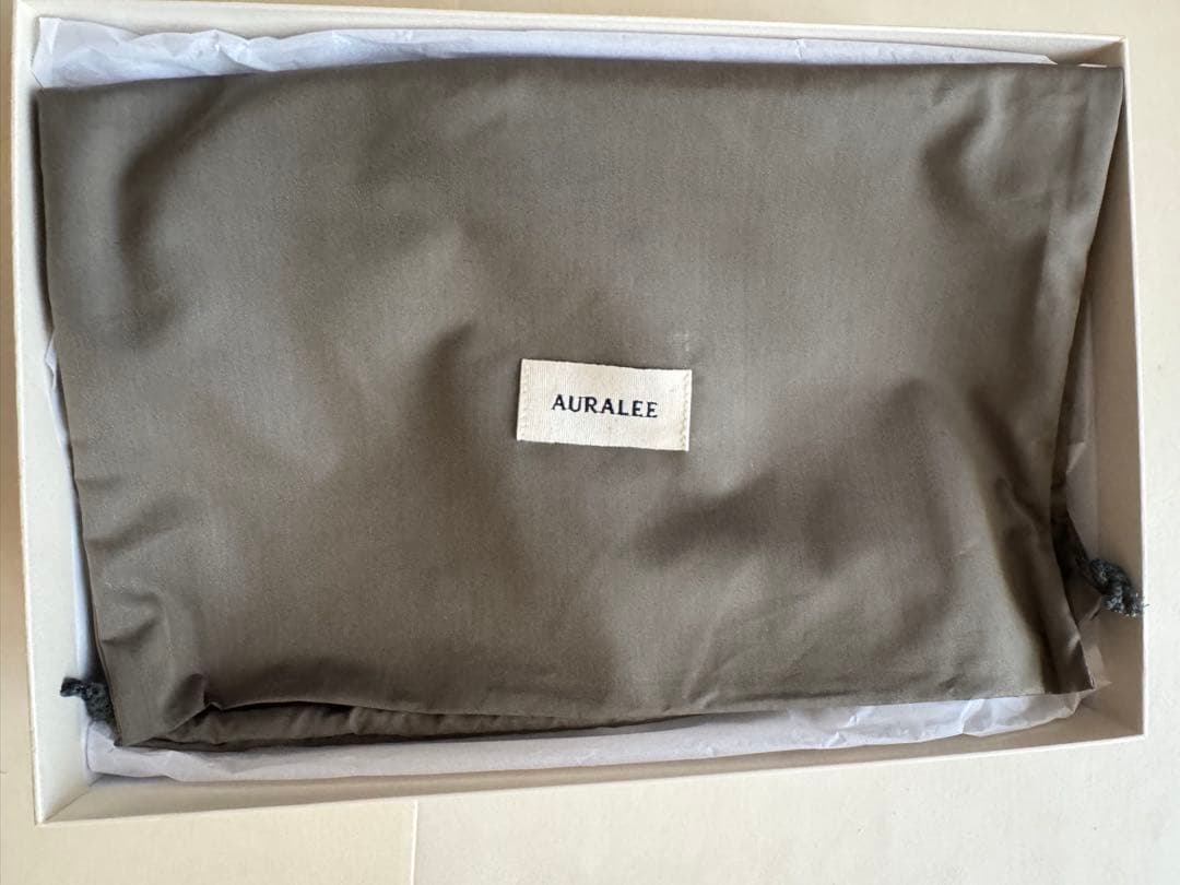 靴 auralee soft leather deck shoes 27.5