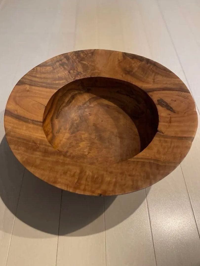 【即決価格値下】木工作家 藤本健 ホルトノキ ウッドボウル