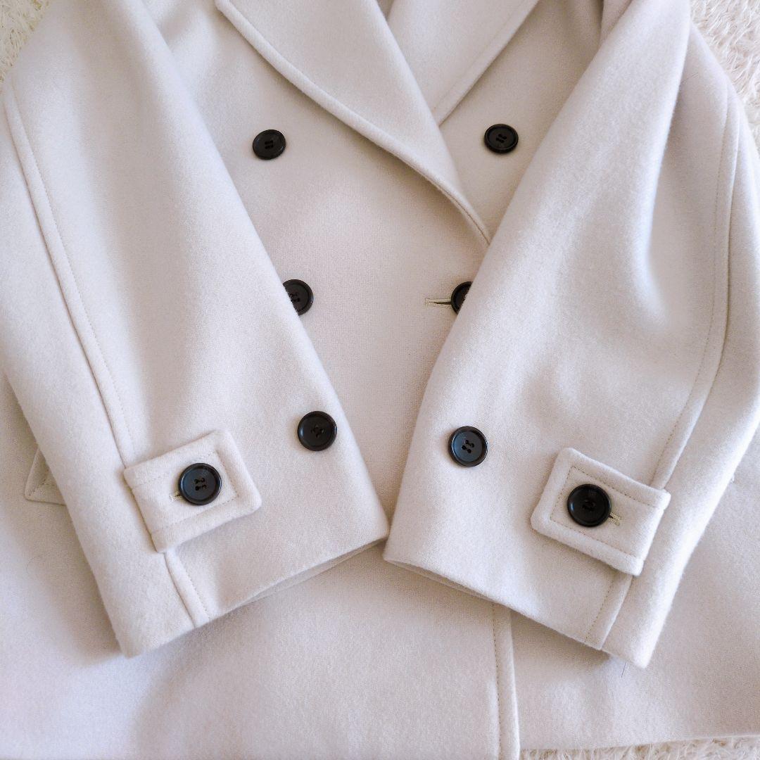 FRAY I.D　フレイアイディー　23aw　ファインメリノピーコート　ホワイト