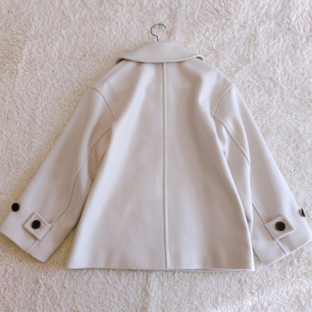 FRAY I.D　フレイアイディー　23aw　ファインメリノピーコート　ホワイト