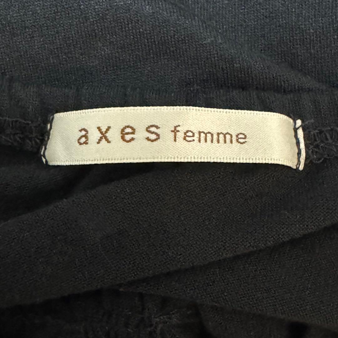 【希少】00s 美品 axes femme ビッグ リボン キャミソール 黒 M