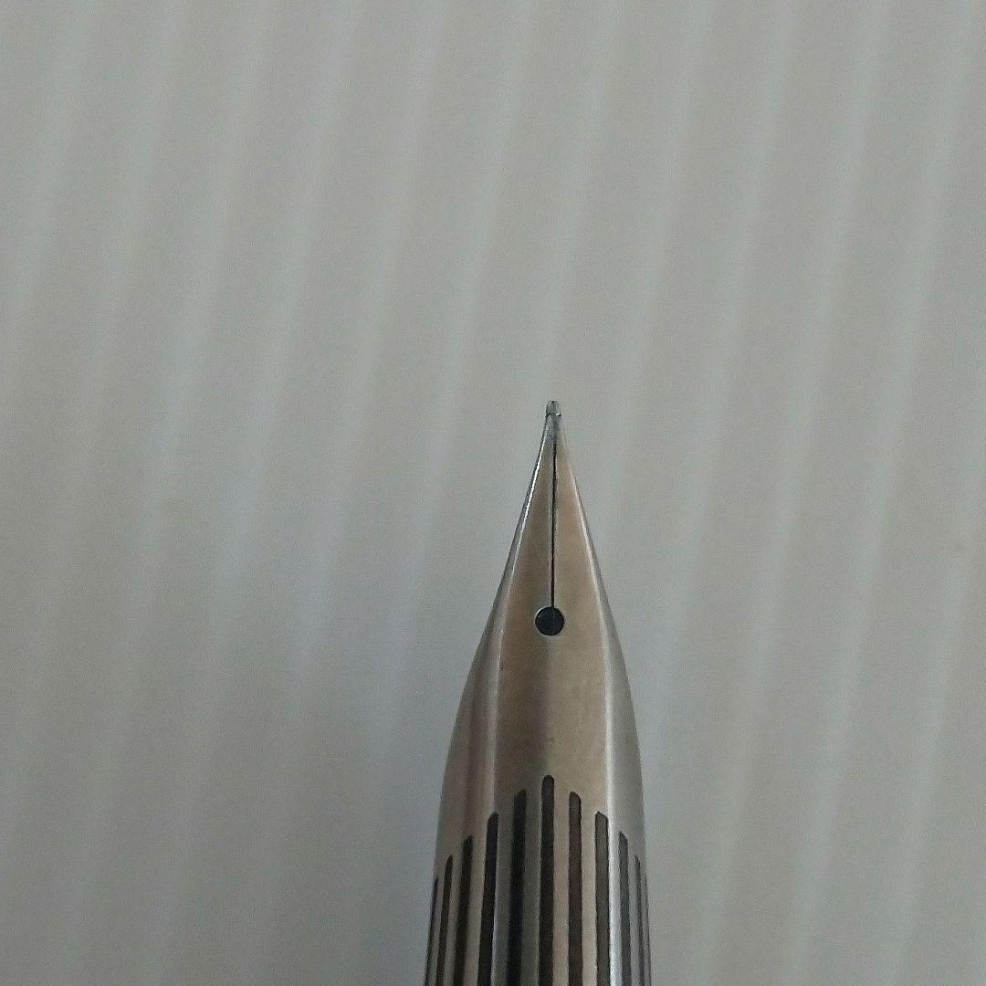 【希少レア】パイロット万年筆　ミュー　μ　ストライプ格子柄