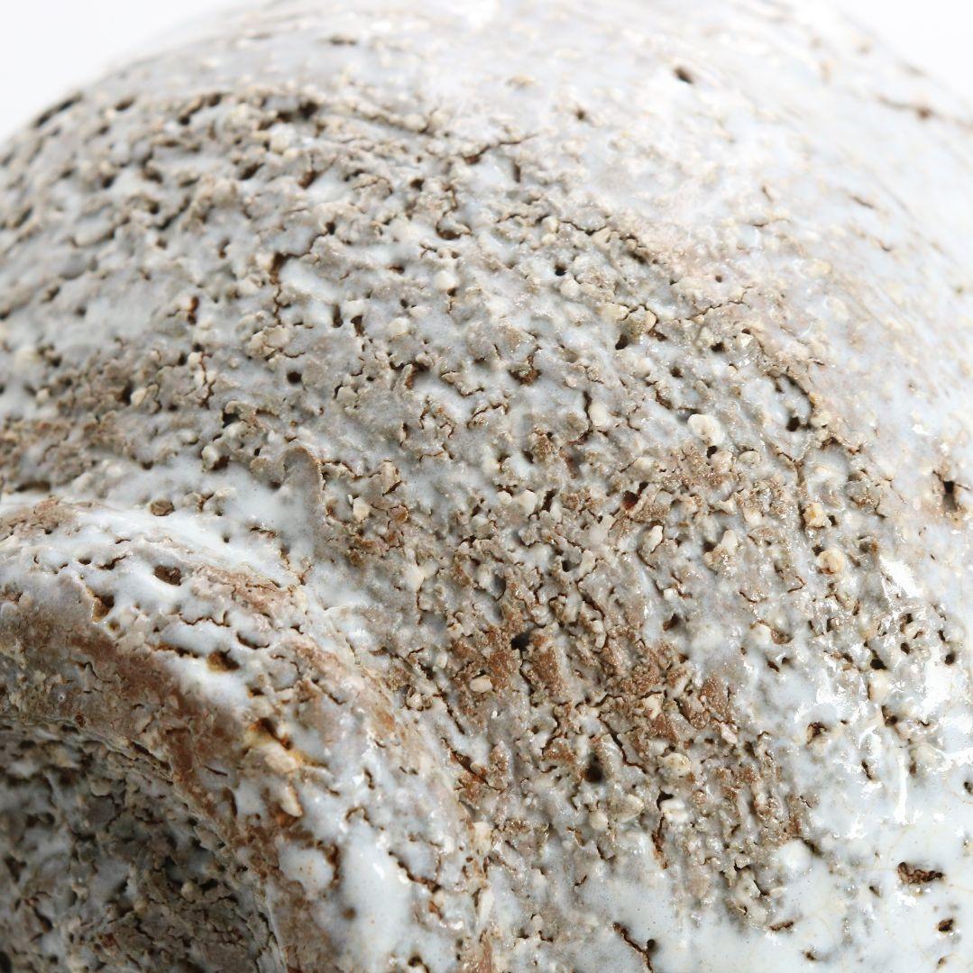 人間国宝 十代休雪 三輪休和作 鬼萩茶碗 表千家十四代 而妙斎書　M972