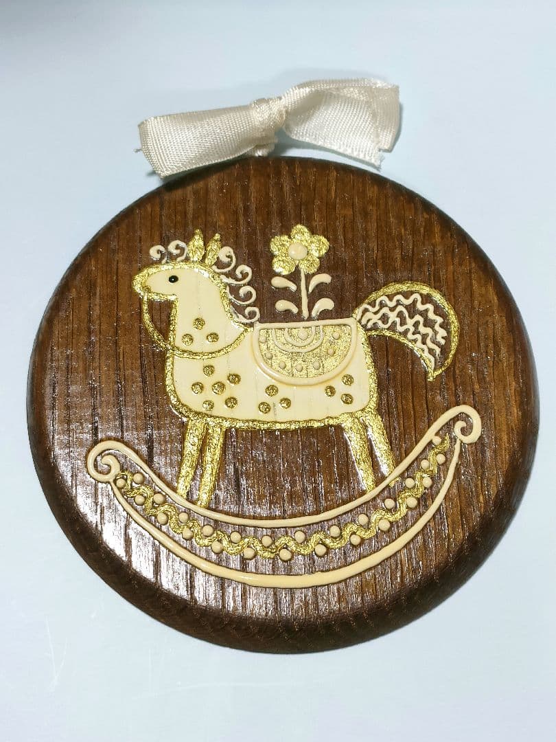 値下げ　ボッセ BOSSE 壁飾り 木馬 GOLD ヴィンテージ アンティーク