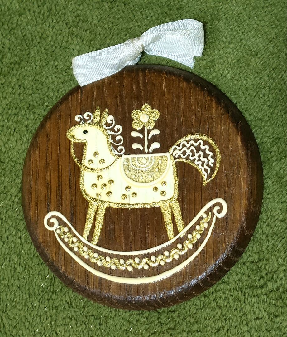 値下げ　ボッセ BOSSE 壁飾り 木馬 GOLD ヴィンテージ アンティーク