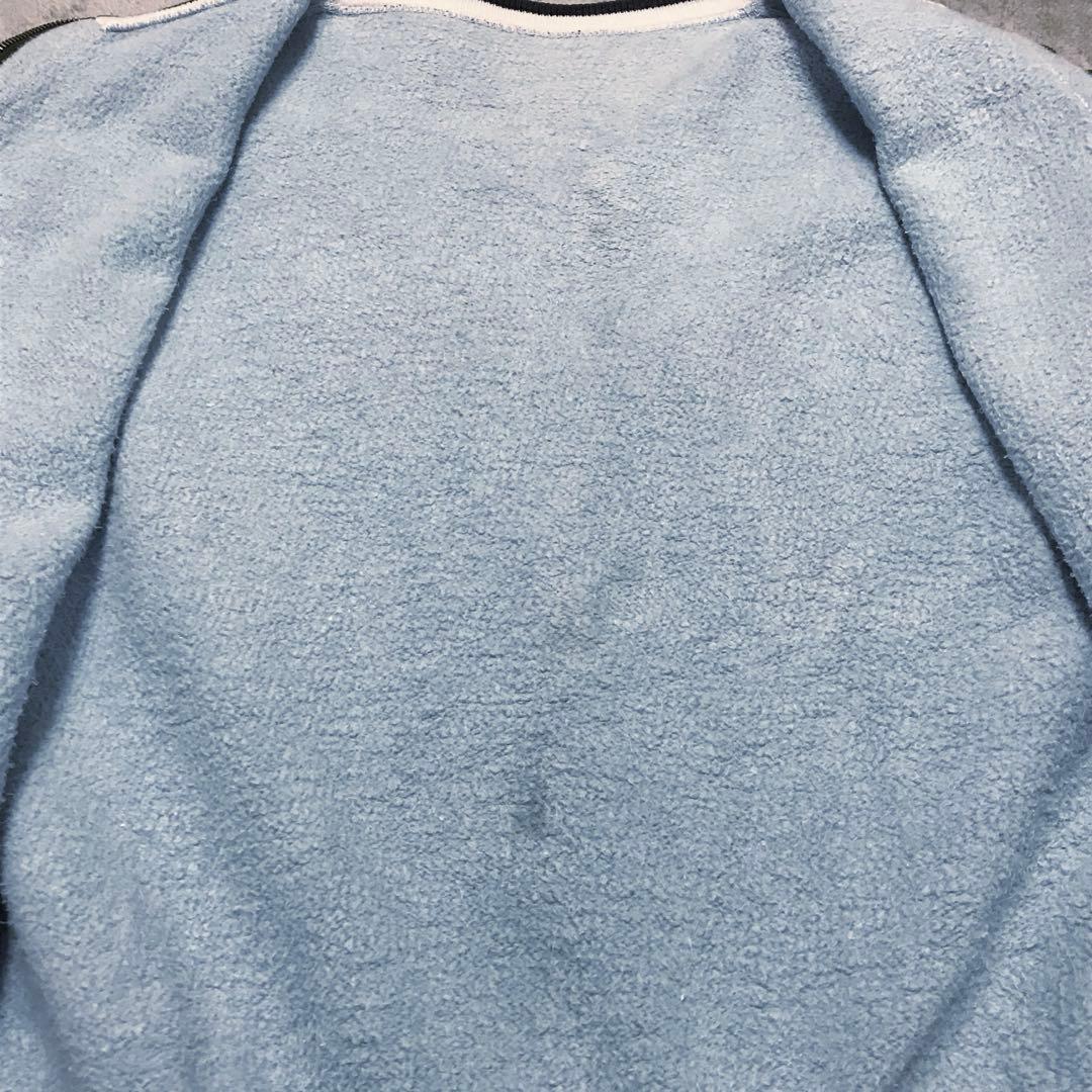 50s ビンテージスウェットトレーナー　BESTジップ　フロントライン　ブルー