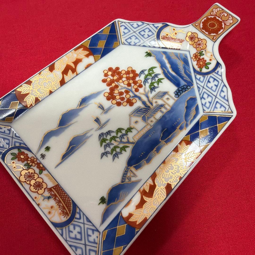 美品　醍醐窯　お正月セット　大皿&銘々皿セット　No.4-26