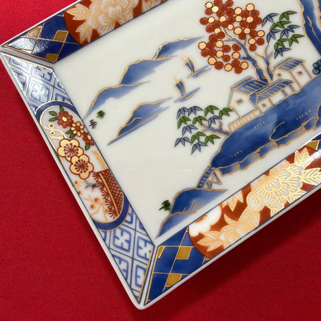 美品　醍醐窯　お正月セット　大皿&銘々皿セット　No.4-26