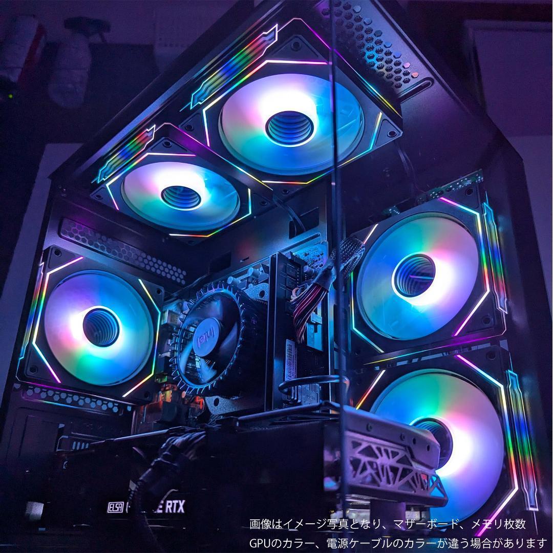 [TITANIUM]黒い光る✨ゲーミングPC✨フルセット✨RTX4070