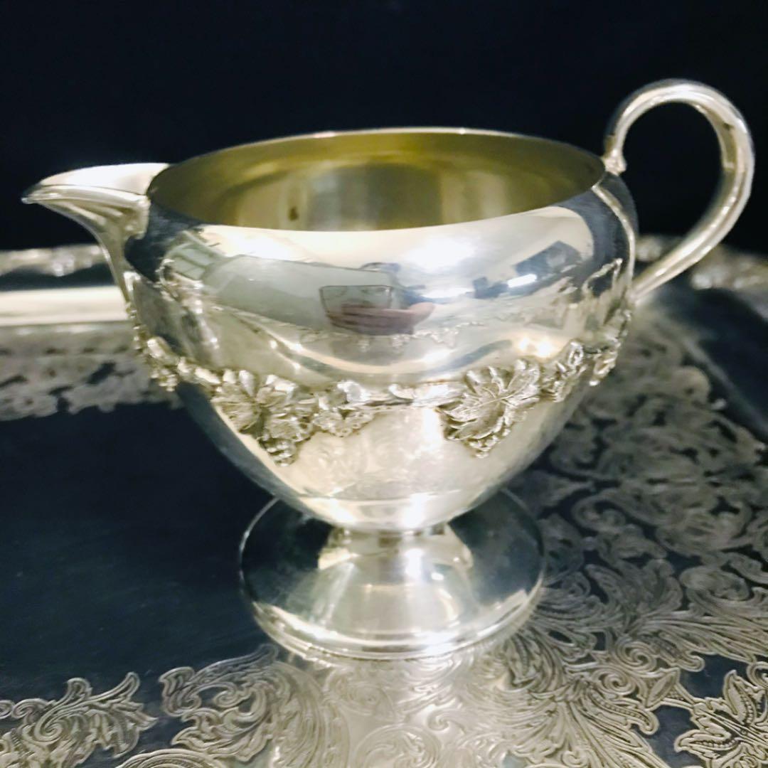 ウィリアムロジャース　純銀P 葡萄柄　ティーセット