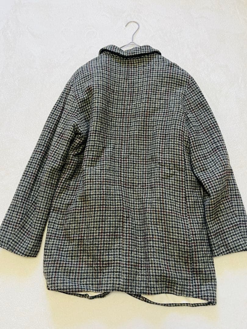 ヴェリテクール チェック ウールジャケットコート 日本製 税込45,360円