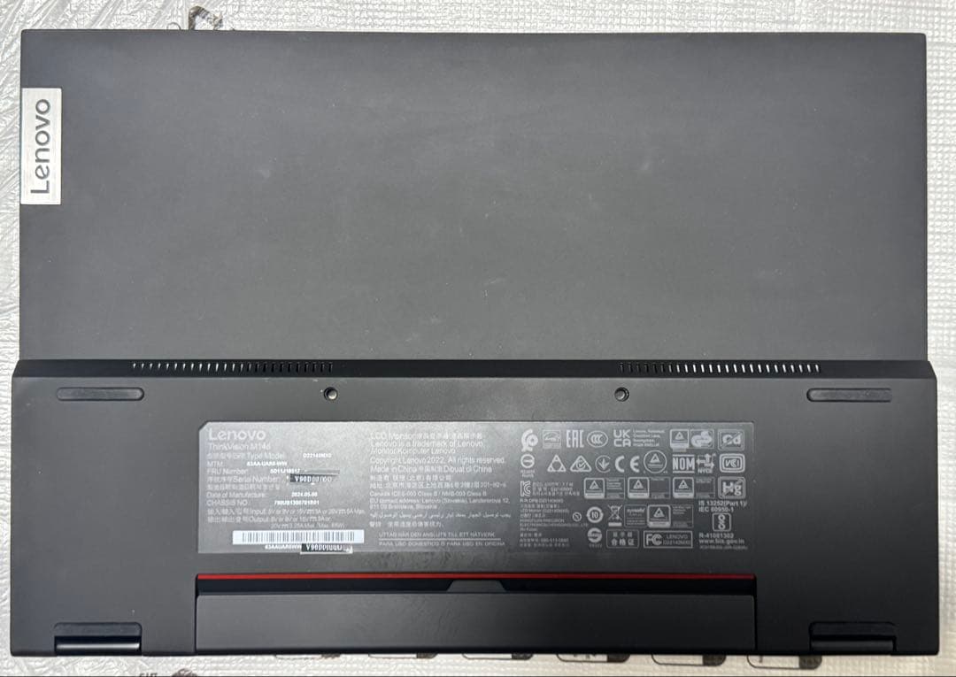 Lenovo ThinkVision M14d 保証あり中古