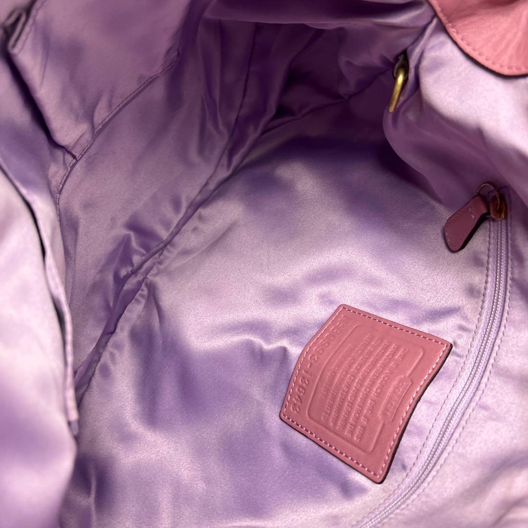 バッグ Vintage Coach Bag Pink PatchWork