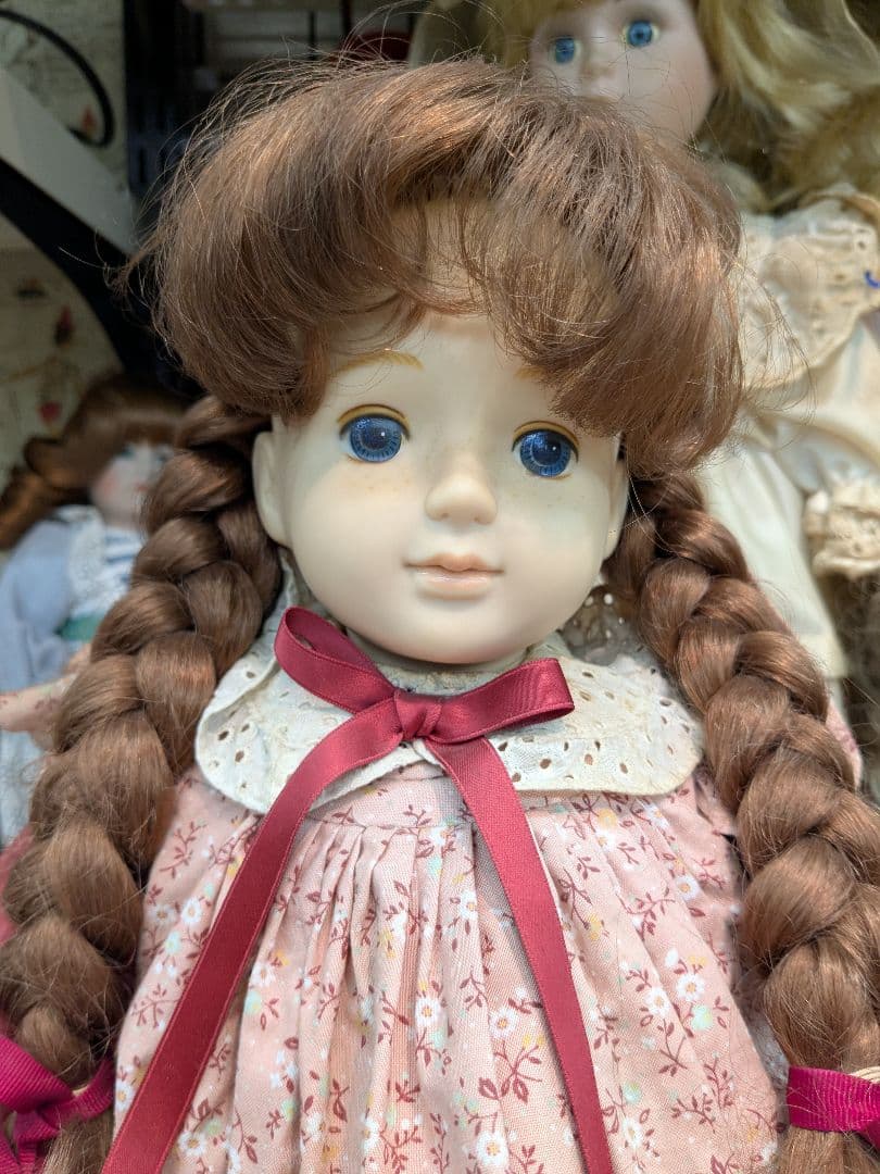 美品♡ストロベリーレッドの髪♡セキグチシルキードール