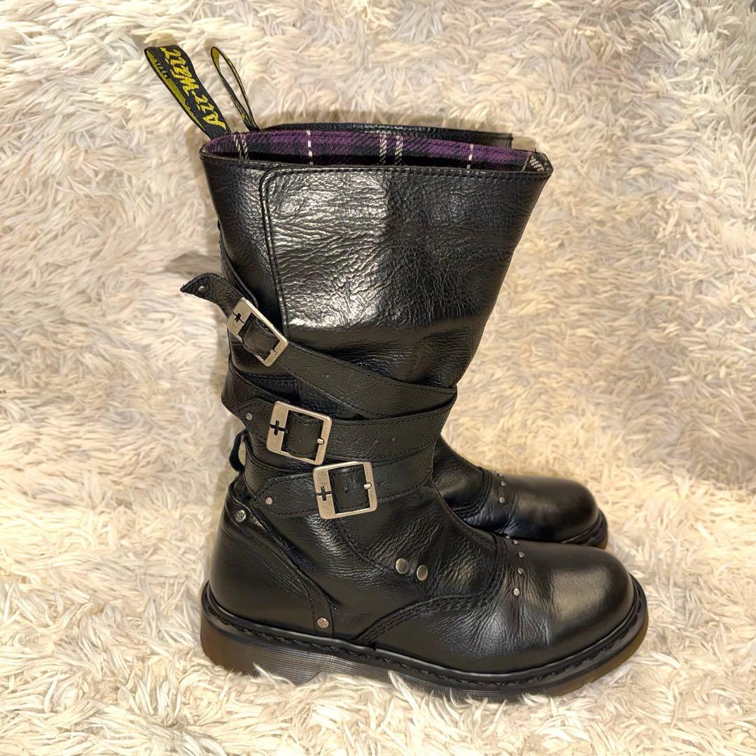 【希少】 ドクターマーチン Jara エンジニアブーツ UK6 ブラック