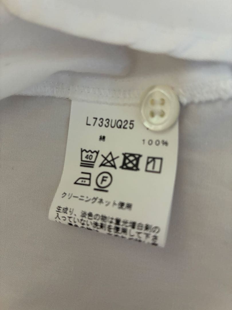 ★新品★定価28600 agnes b. フリル襟ラッフルブラウス 40 白