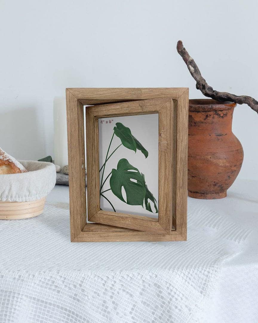 北欧風⭐️2個入り✨フォトフレーム 木製 写真立て 縦横両面 アルバム 額縁