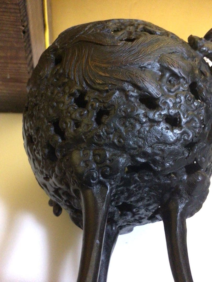 香炉 高さ約26センチ 時代木箱付き