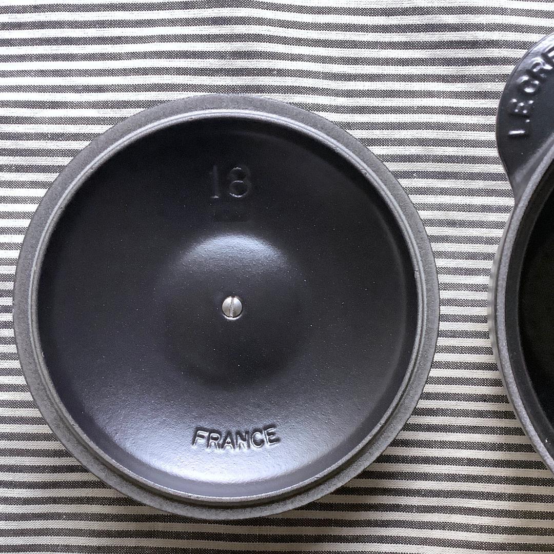 【ルクルーゼジャポン正規品】ワガラ ココットエブリィ 18センチ 艶なしの黒