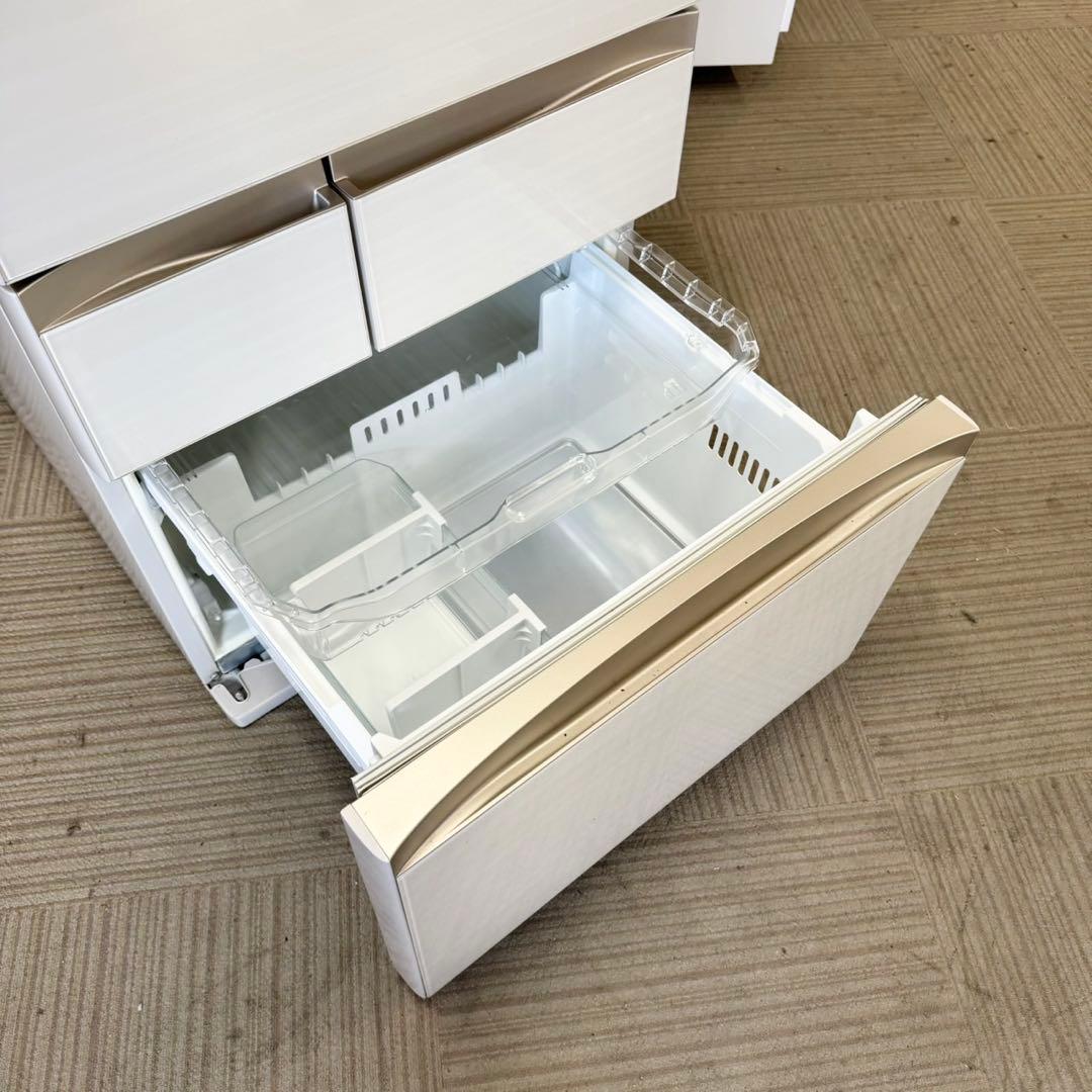 ②東芝 2018年製 465L冷蔵庫 高級ガラスドア タッチオープン